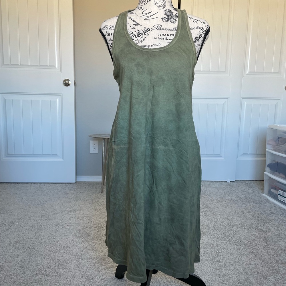 Denim & Supply Ralph Lauren Olive Tie-Dye Tank Dress XS | 100% Cotton | NWOT